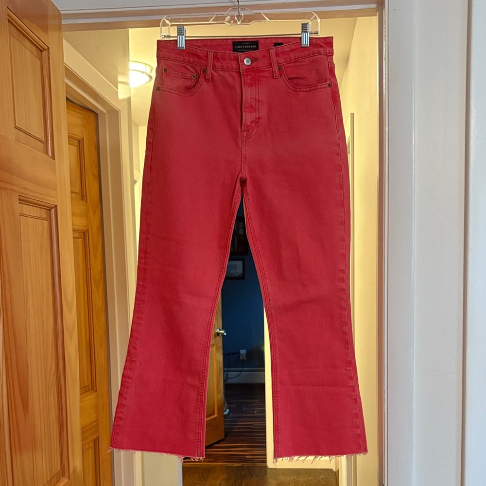 Lucky Brand Pink Cropped Jeans